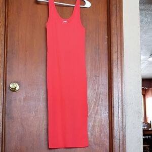 Chic Sleeveless Red Maxi Dress